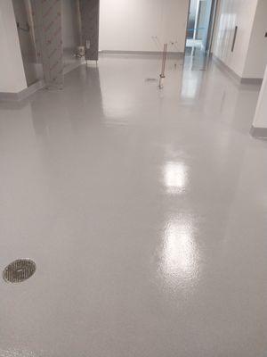 Epoxy flake floors