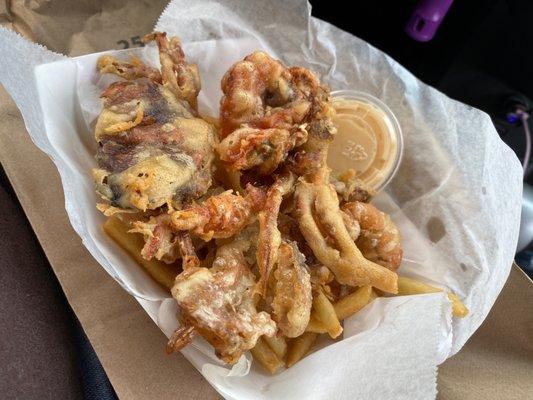 Soft shell crab basket