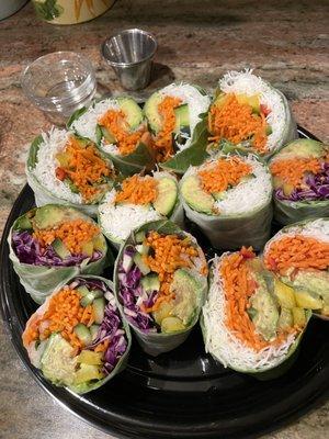 Catering Platter of Thrive Rolls!