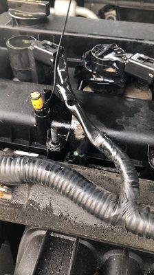 Engine oil dipstick