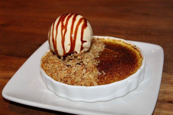 For dessert we had the Kaya Creme Brulee made with white pepper crumble and soy ice cream.