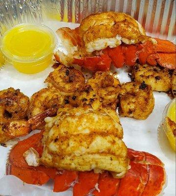 Grilled Lobster & Grilled Shrimp Combo