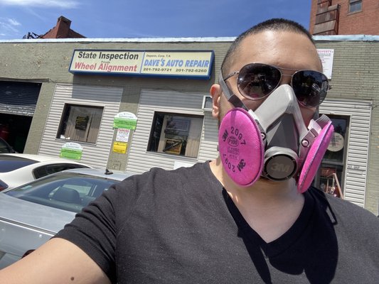 Why the 3M P100 Respirator Mask you ask? This photo was taken 5/26/2020, just 2 months after the COVID-19 Lockdowns began. Lol