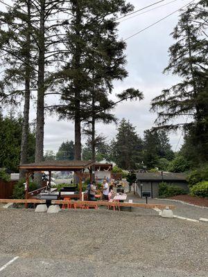 Open outdoor kitchen