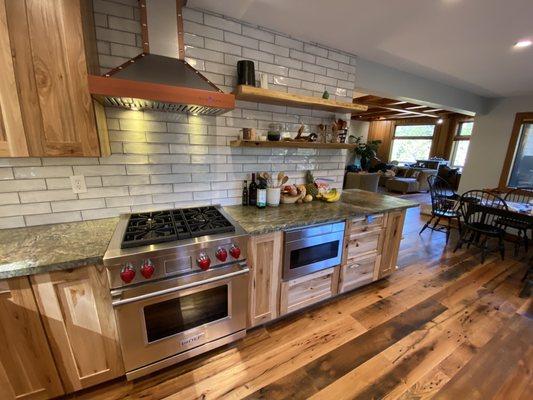 Kitchen floors looking awesome.