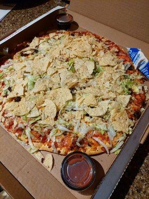 Taco Pizza delivered - Yum