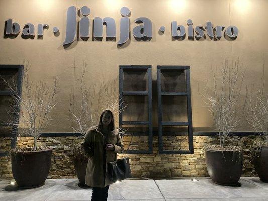 Jinja Bar & Bistro.  Front of restaurant.