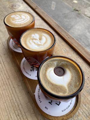 Fall latte flight