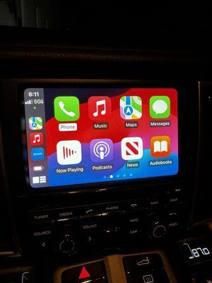 Apple CarPlay aftermarket module for Porsche Panamera