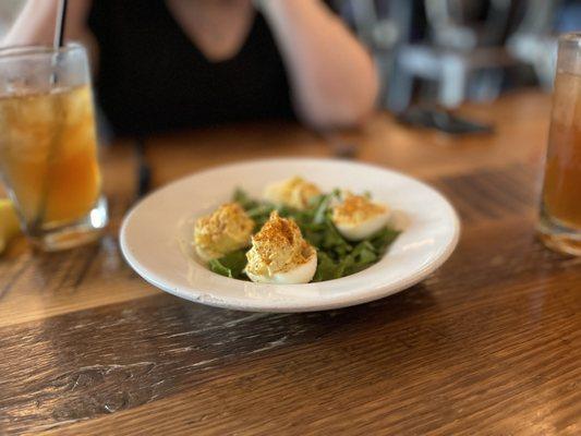 Pork Belly Deviled Eggs