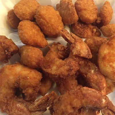 jumbo shrimp and corn nuggets yummmyyyy