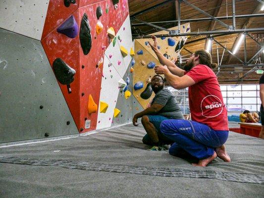 Our classes will give you everything you need to climb with confidence, no matter how long you've been climbing for.