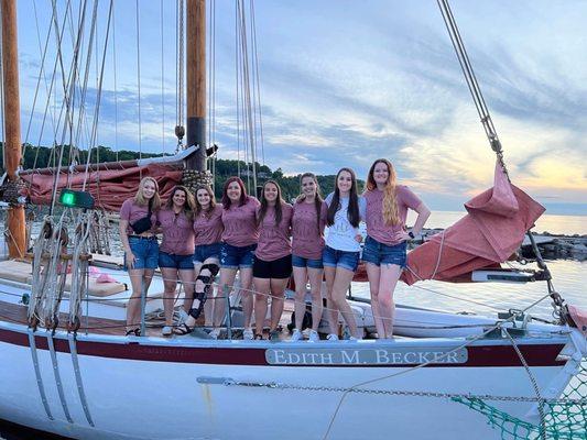 We sailed on the Edith Becker as a bachelorette weekend activity and it was a blast!