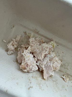 Mushy turkey--not the consistency of deli meat at all; rather, it was the texture of canned tuna.