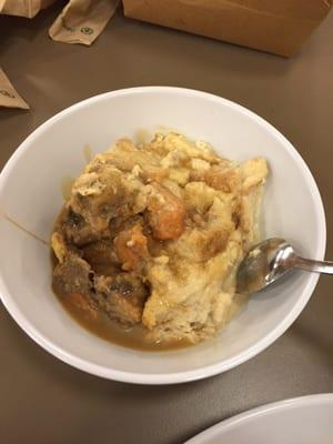 Banana bread pudding