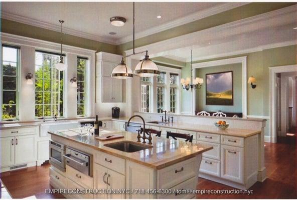 Need a new Kitchen ? Let us build it or remodel it for you. We specialize in all facets of kitchen building !