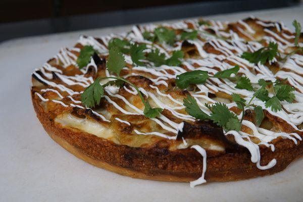 Chilaquiles pizza.