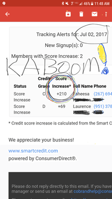 Incredible fireworks for this client's credit score!  Over a decade of helping people build, manage, and monitor their credit.