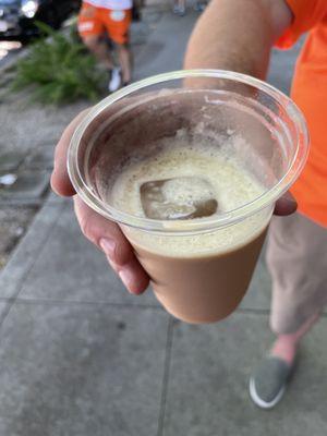 Iced Chai with a great ice cube