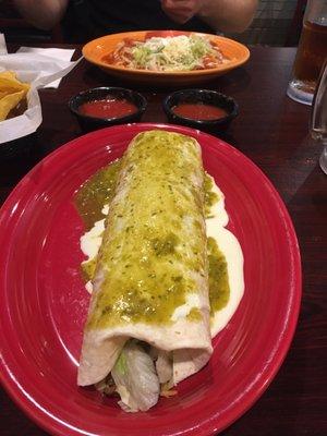 Margaritas Monster Burrito. Wow this restaurant was phenomenal, the food the service, and the atmosphere was great! I'll be back!