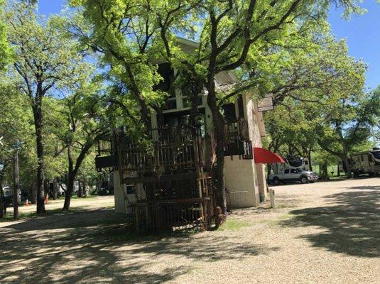 Tree Office designed and build by hand by RV Park Mark!