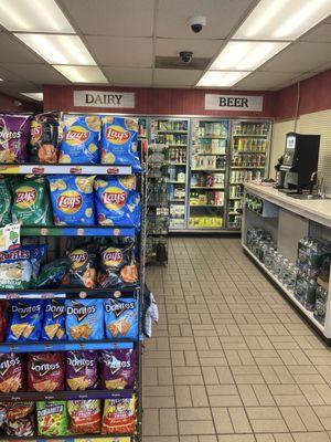 Interior of store.