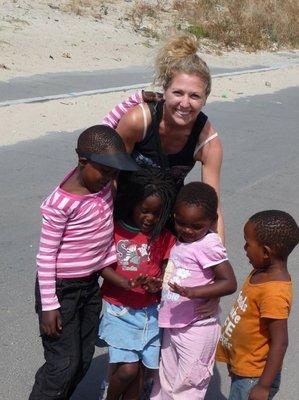 Helping kids in South Africa.