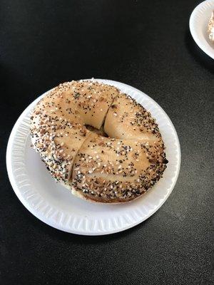 Everything Bagel with Butter. Fantastic.