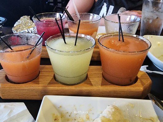 Margarita flights...3 for $9.99.