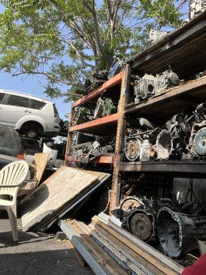 A nice shaded area to sit and hang out while your car is getting repaired.