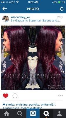 Deep violet red!