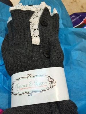 Knitted boot socks/leg warmers