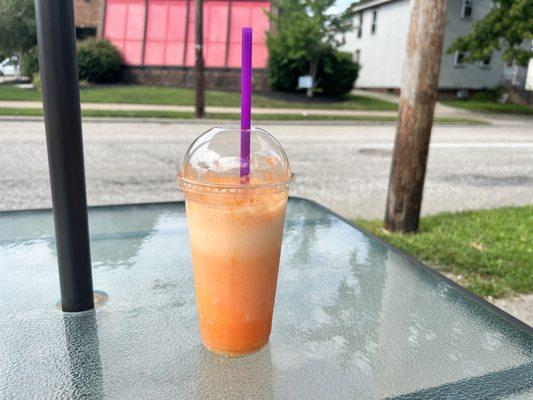 Orange creamsicle float