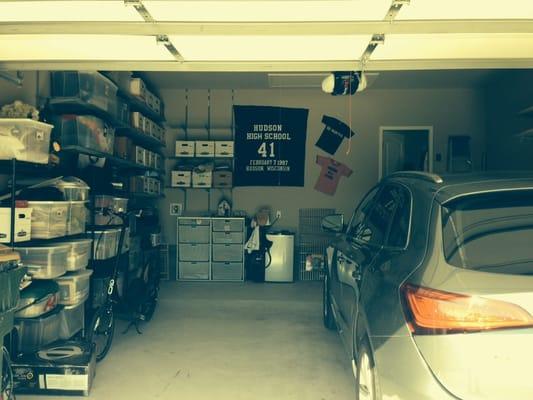 Organized garage for a client!