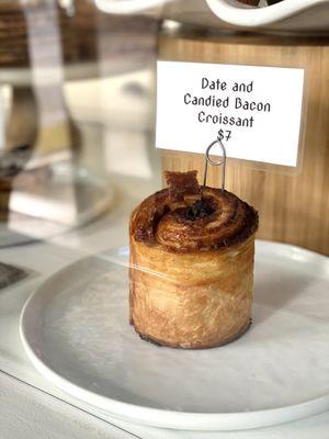 Date and Candied Bacon Croissant