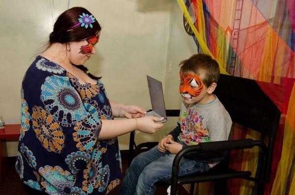 We now offer off-site amazing FACE PAINTING from Creative Dream Parties. Please call us for more information.