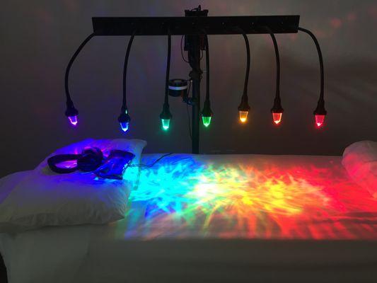 Crystal Light Therapy This Bed Is Made Of 100% Clear Quartz Crystals We Combine Sound Therapy Sage And Guild Mediation To  Balance Chakras