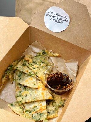 Hand-Kneaded Scallion Pancake -- $3.80 for 6 slices