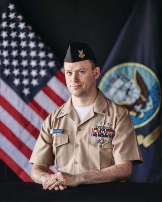 US Navy Military Studio Portrait for San Diego Military