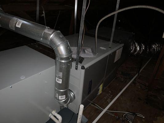 Final pictures of a gas furncae install