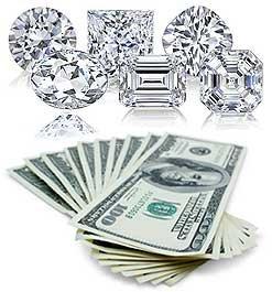 We buy any size diamonds and pay a premium for diamonds over 2 carats...