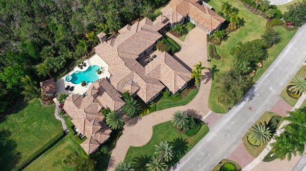 Overview of another custom landscape design and maintenance project completed in Naples, FL