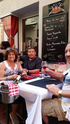 Eating snails & drinking wine on the coast of Nice France