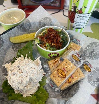 Fancy Nancy and broccoli salad