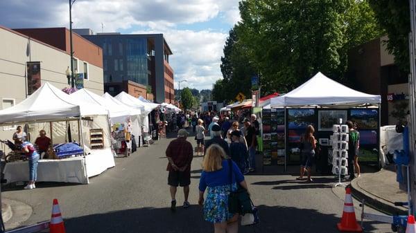 First day of Meeker Days!  This is Meridian  in front of US Bank