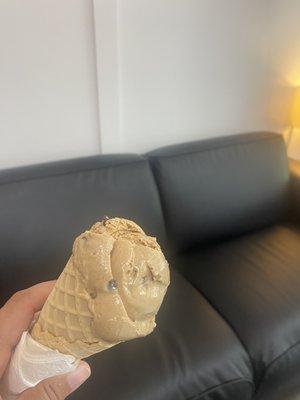 Coffee Chip waffle cone