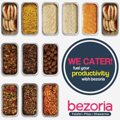 Go to Bezoria.com to order your catering