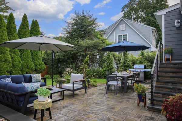 Cozy Outdoor Living Space.