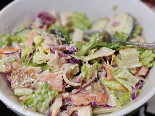 House salad with chicken