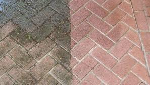 Before and After Paver Cleaning